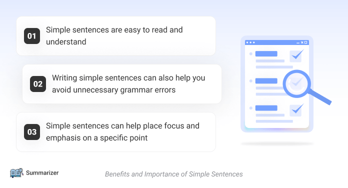 benefits of simple sentences 